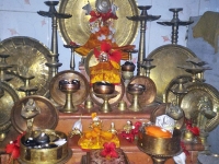 मंजरथ-मंजिर‍िका-माधवारण्यमुनींच्या पुजेतील नरसिंव्हाची मूर्ति