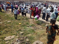 गाणगापूर - श्रींचा पालखी सोहळ्याला रुद्रपाद तीर्थावर भक्तसमुदाय